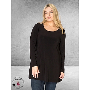 YOEK Tuniek Flare Dolce Zwart